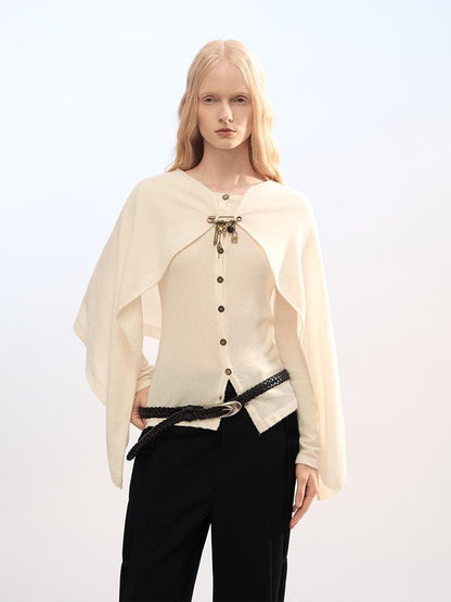 AnnoMundi Two Piece Cape Shawl Knit Women&