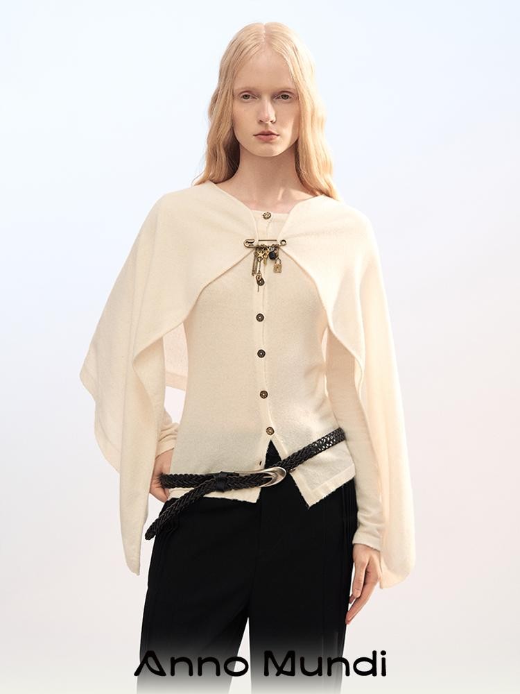 AnnoMundi Two Piece Cape Shawl Knit Women&