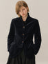 AnnoMundi_Velvet_Buttoned_Slim_Waist_Stand_Collar_Women&