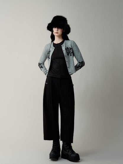 AnnoMundi Vintage Beaded Embroidery Knit Cardigan