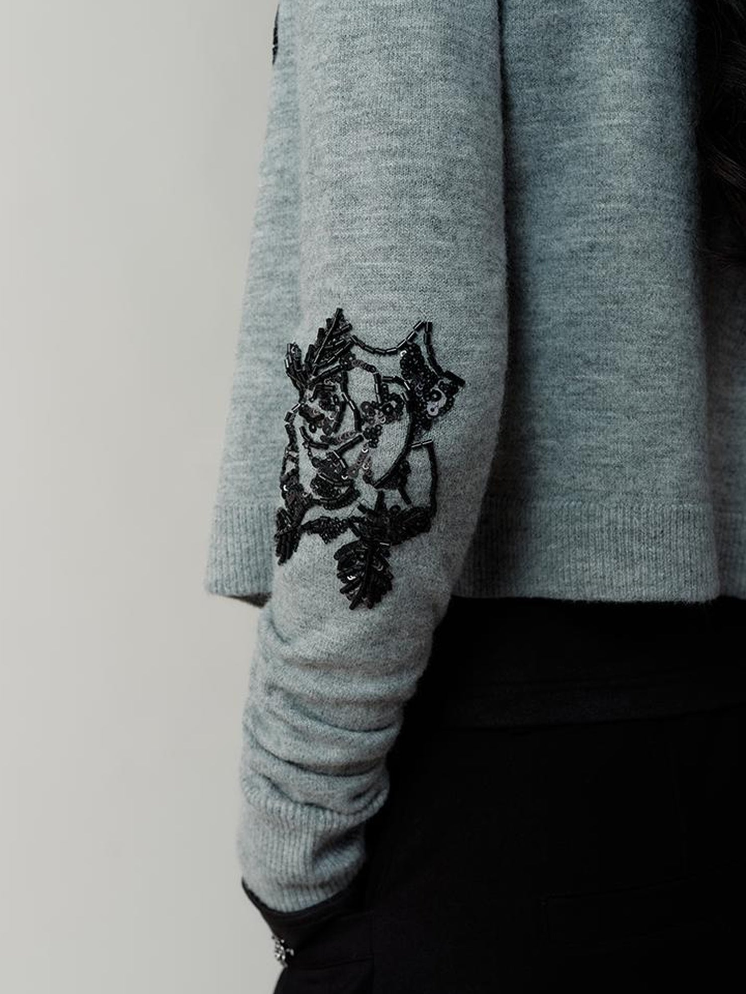 AnnoMundi Vintage Beaded Embroidery Knit Cardigan