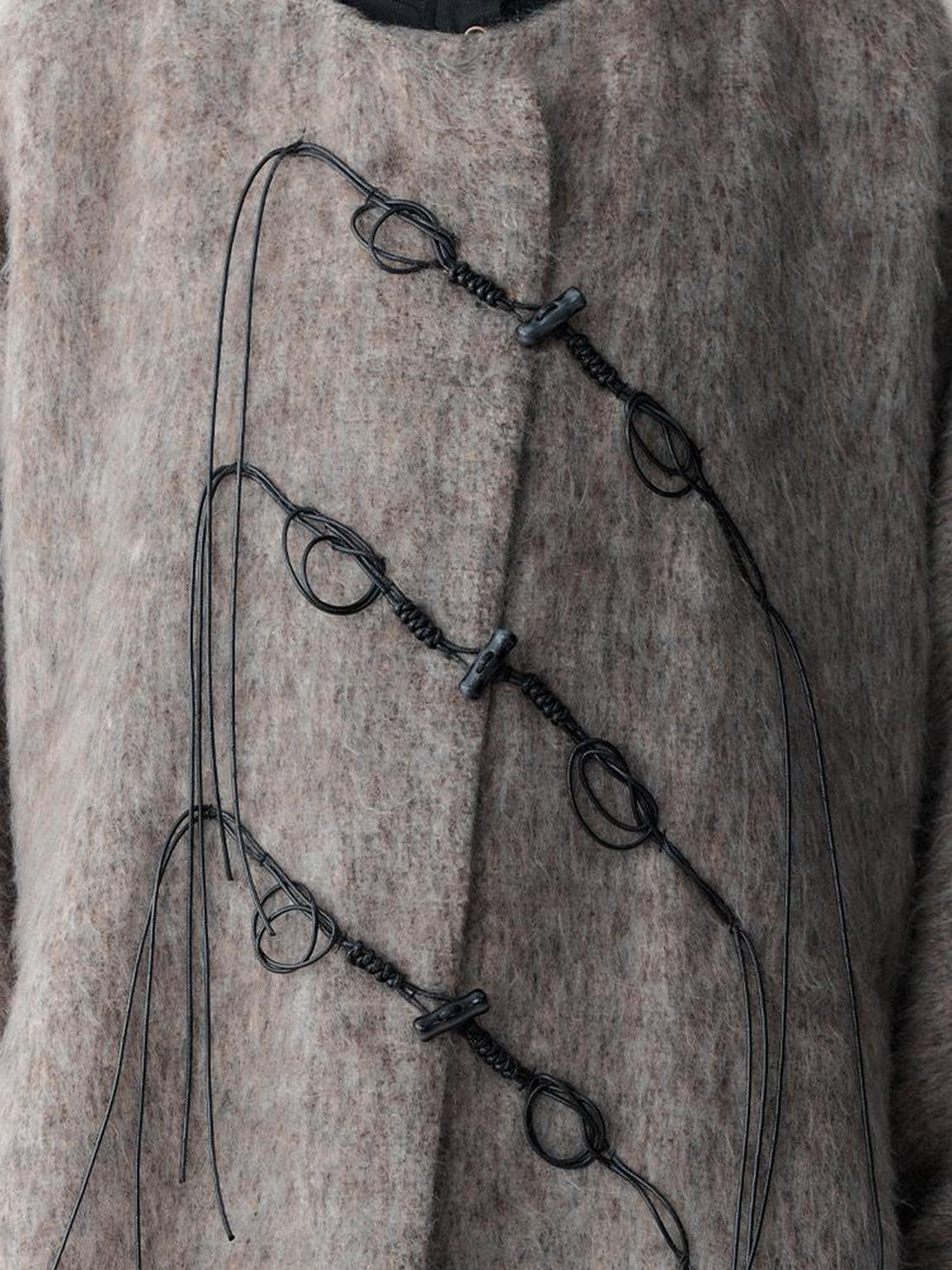AnnoMundi Vintage Chinese Inspired Color Yarn Wool Coat
