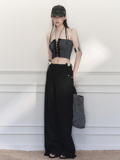 AnnoMundi Vintage Crisscross Halter Top