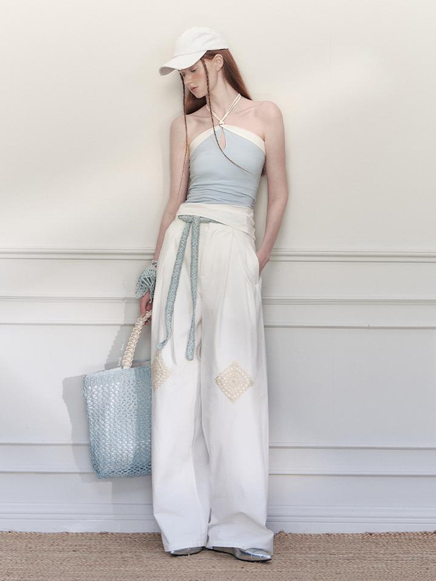 AnnoMundi Vintage Crochet Wide Leg Pants