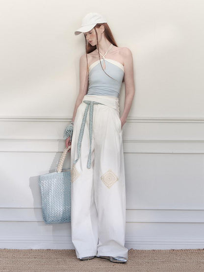 AnnoMundi Vintage Crochet Wide Leg Pants