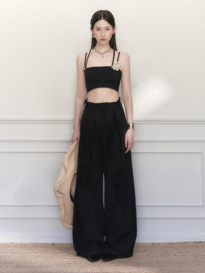 AnnoMundi Vintage Crochet Wide Leg Pants