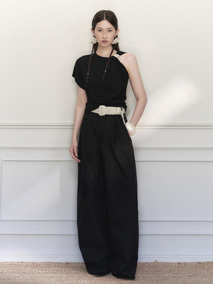 AnnoMundi Vintage Crochet Wide Leg Pants