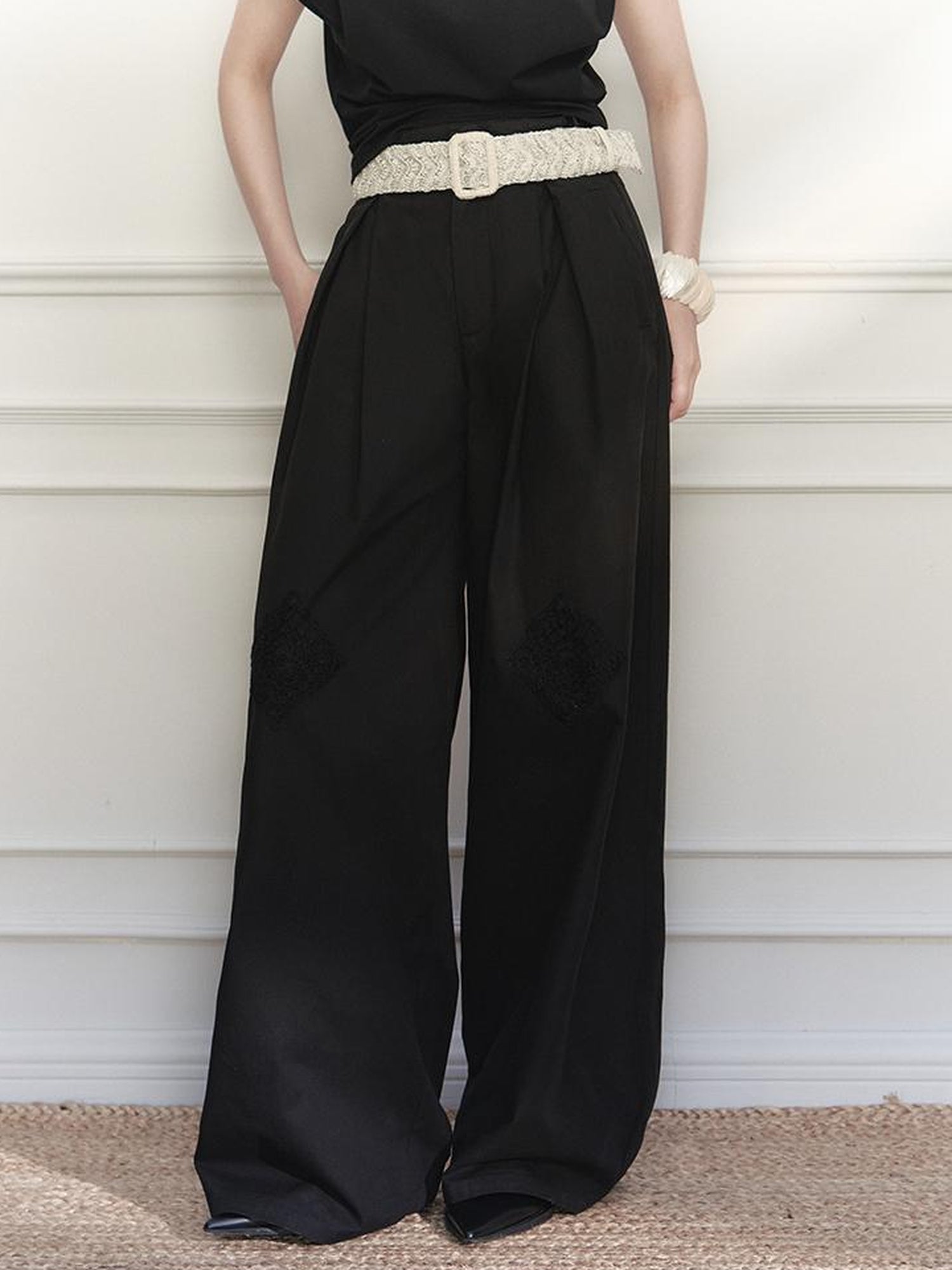 AnnoMundi Vintage Crochet Wide Leg Pants