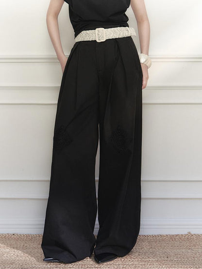 AnnoMundi Vintage Crochet Wide Leg Pants