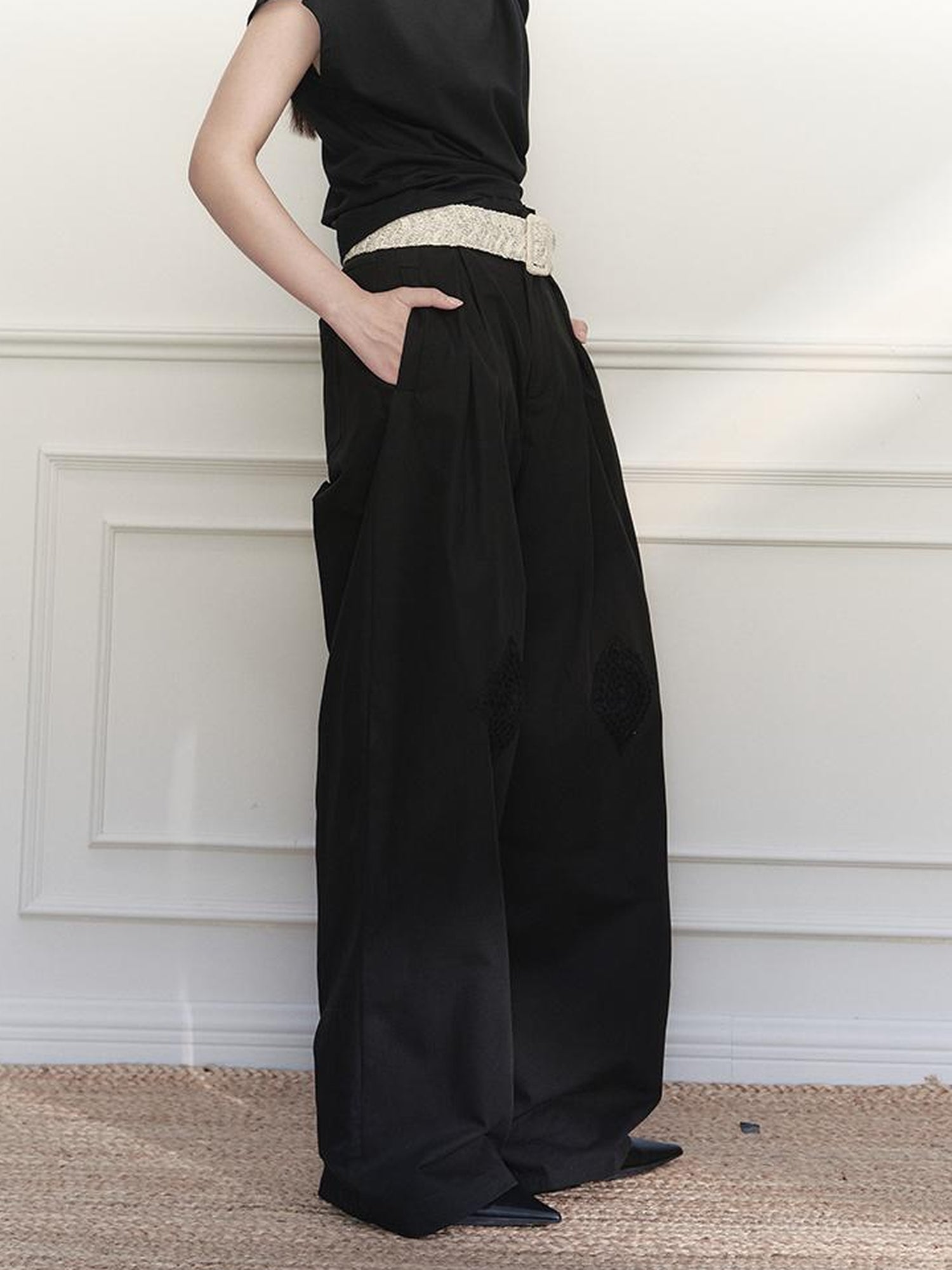 AnnoMundi Vintage Crochet Wide Leg Pants