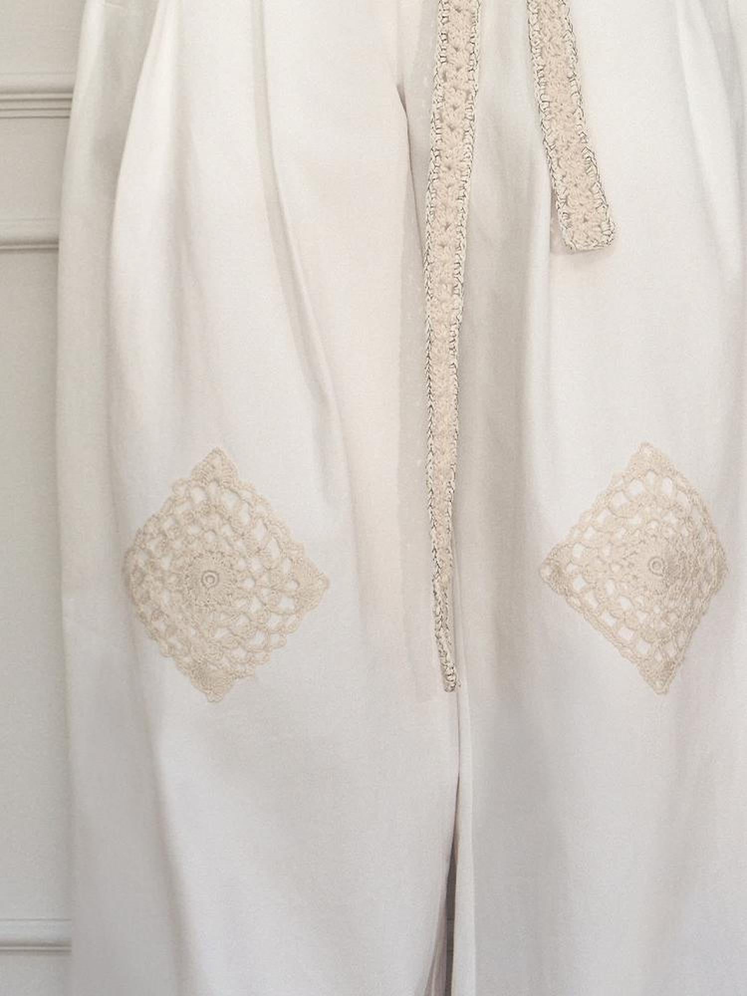 AnnoMundi Vintage Crochet Wide Leg Pants