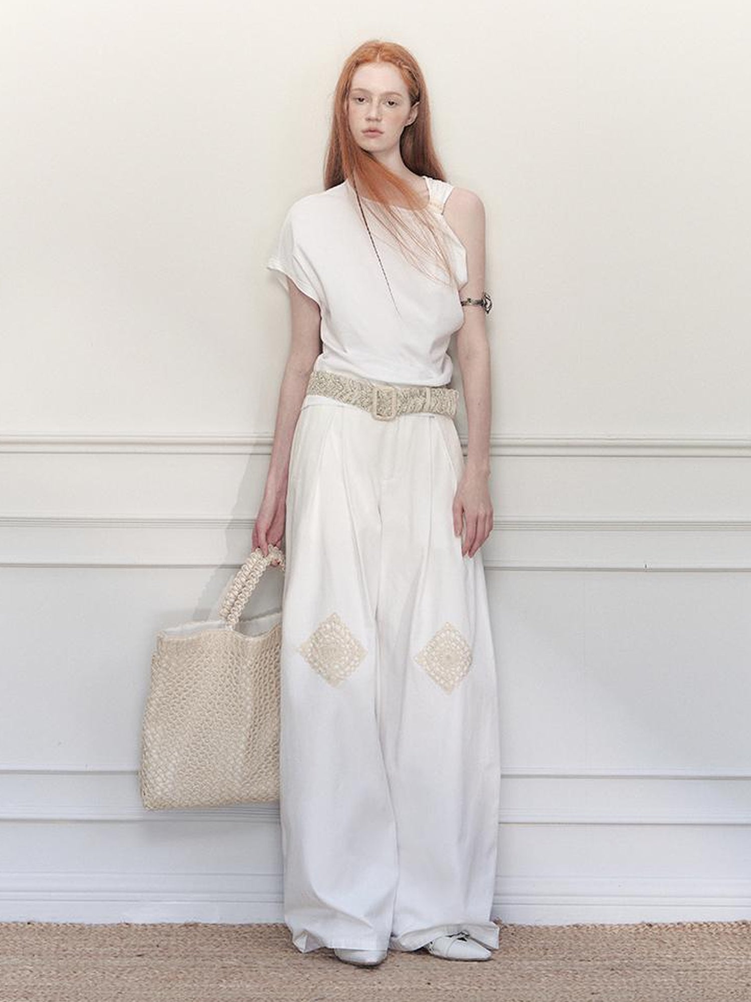 AnnoMundi Vintage Crochet Wide Leg Pants