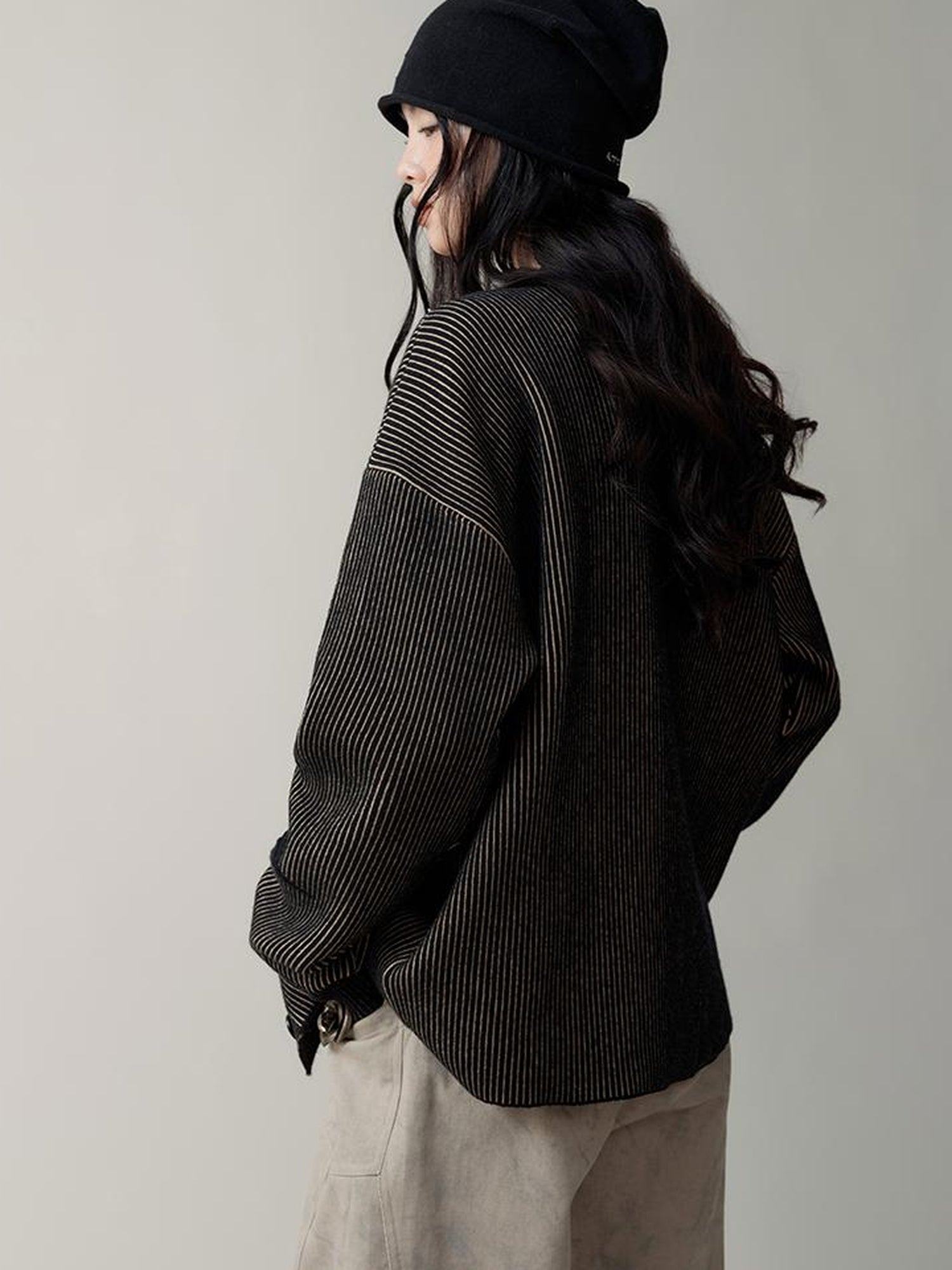 AnnoMundi Vintage Floral Jacquard Knit Cardigan
