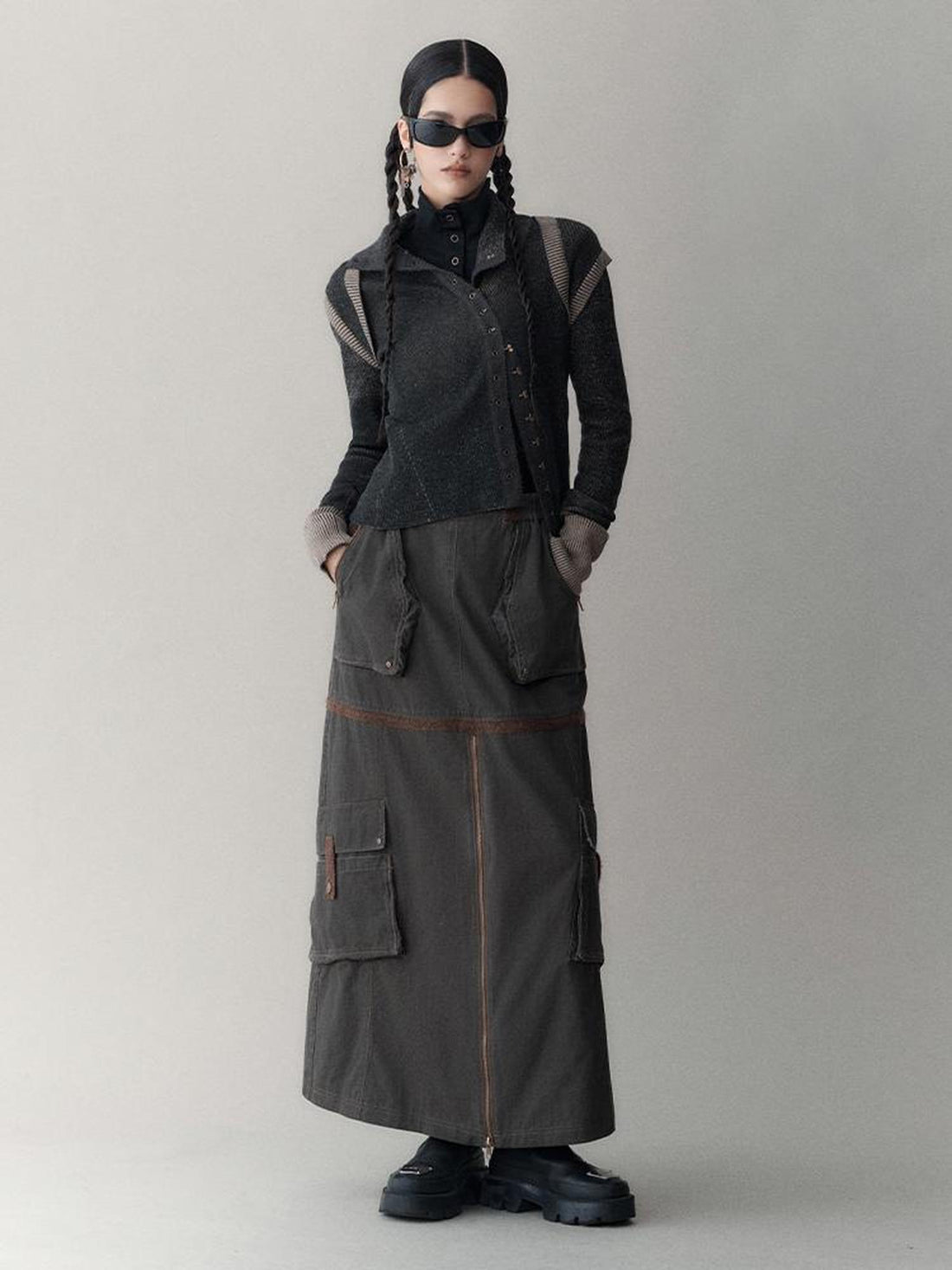 AnnoMundi Vintage Knit Open Front Cardigan