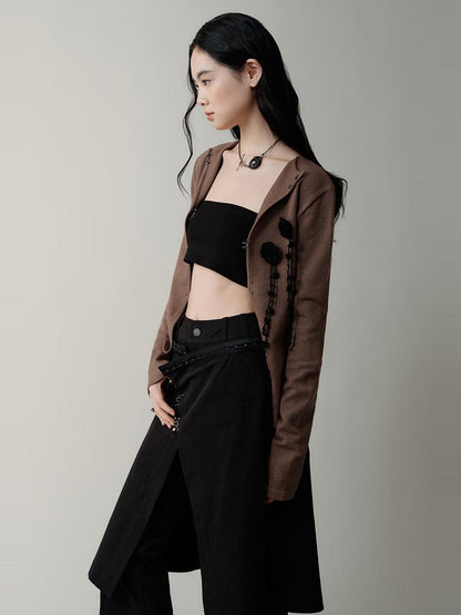 AnnoMundi Vintage Lapel Hook Closure Slim Women&