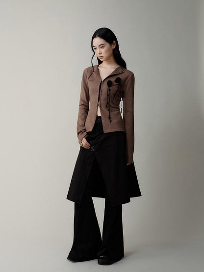 AnnoMundi Vintage Lapel Hook Closure Slim Women&