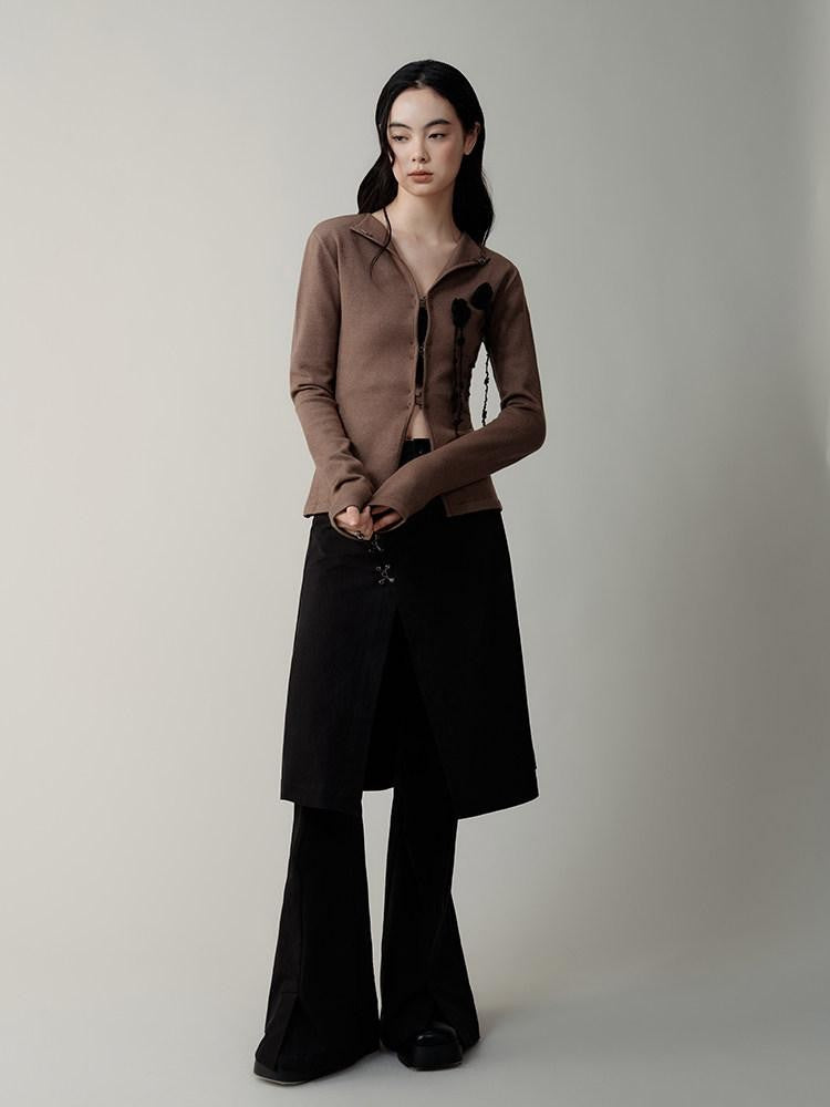 AnnoMundi Vintage Lapel Hook Closure Slim Women&