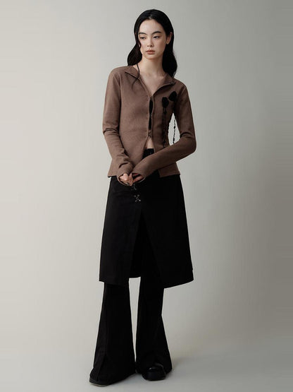 AnnoMundi Vintage Lapel Hook Closure Slim Women&