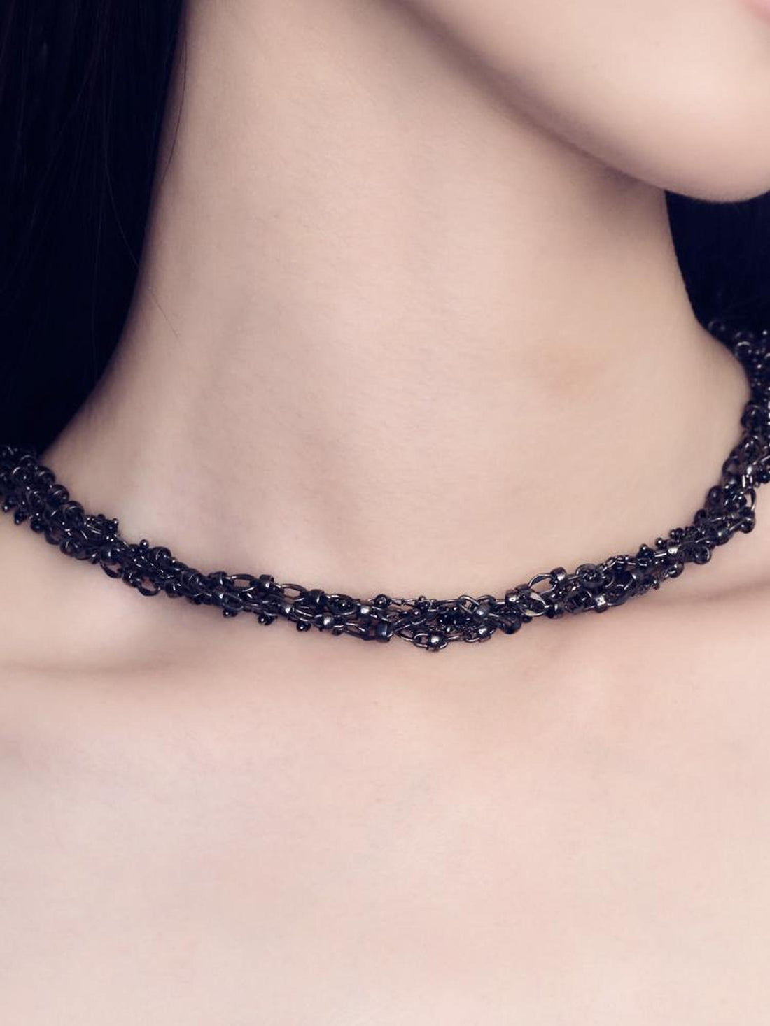AnnoMundi Vintage Layered Silver Necklace With Adjustable Chain