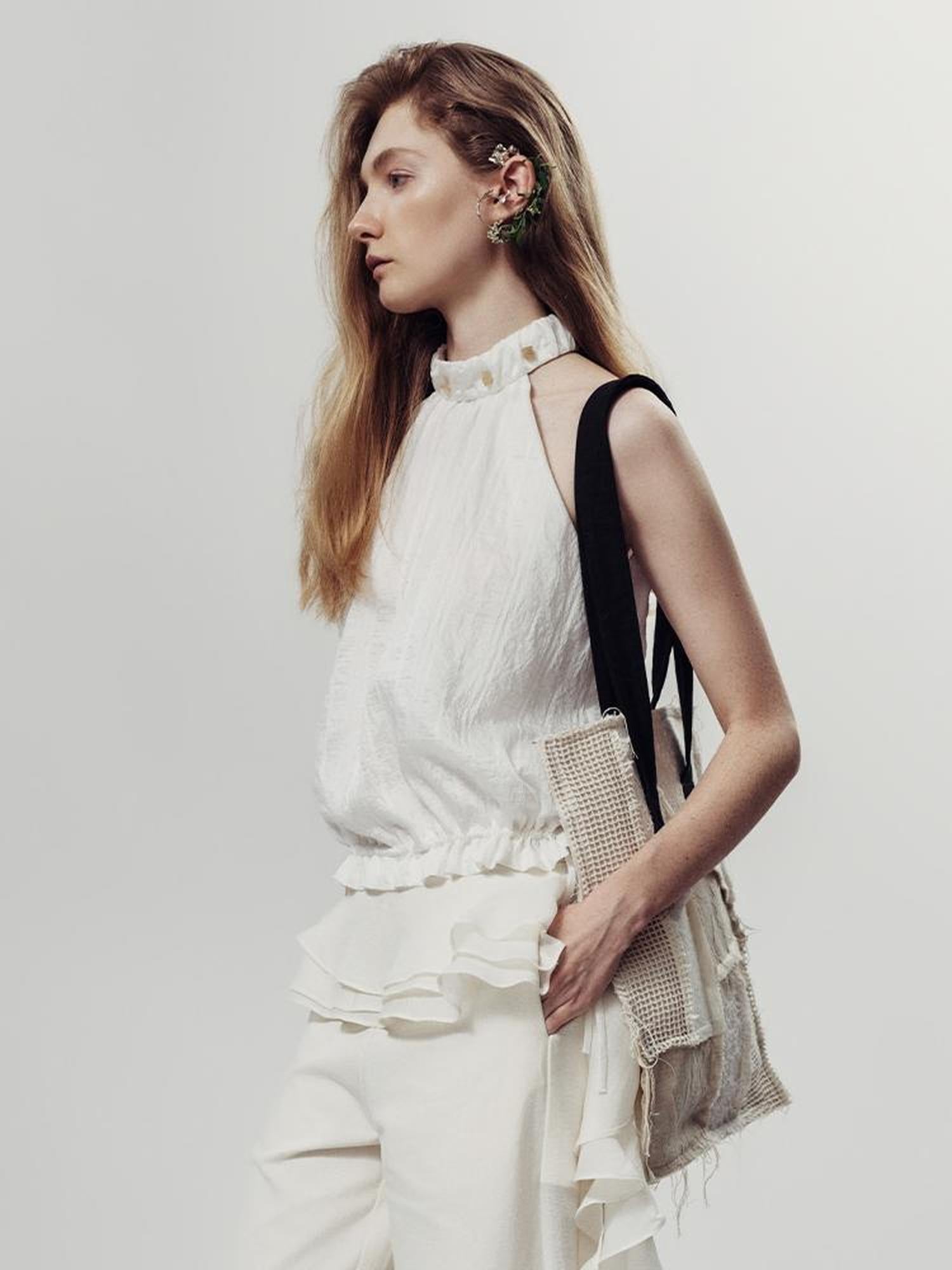 AnnoMundi Vintage Patchwork Canvas Crossbody Bag