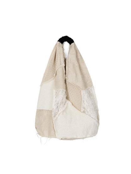 AnnoMundi Vintage Patchwork Canvas Crossbody Bag