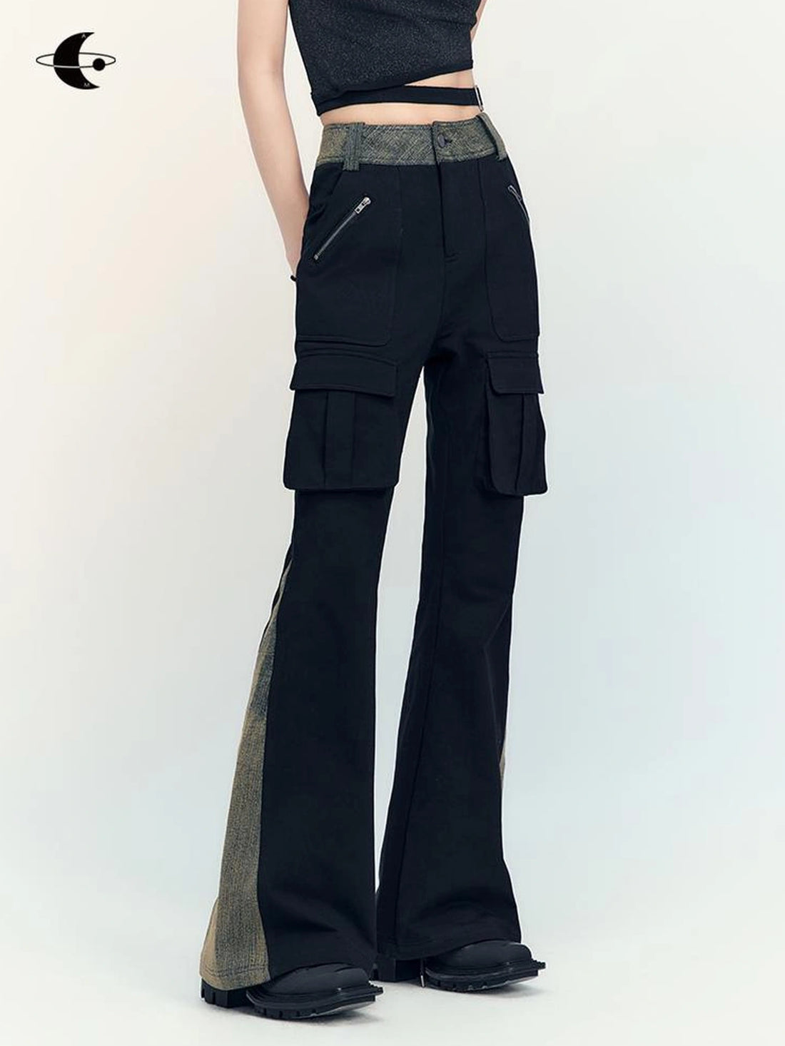 AnnoMundi Vintage Pocket Flared Trousers Pants