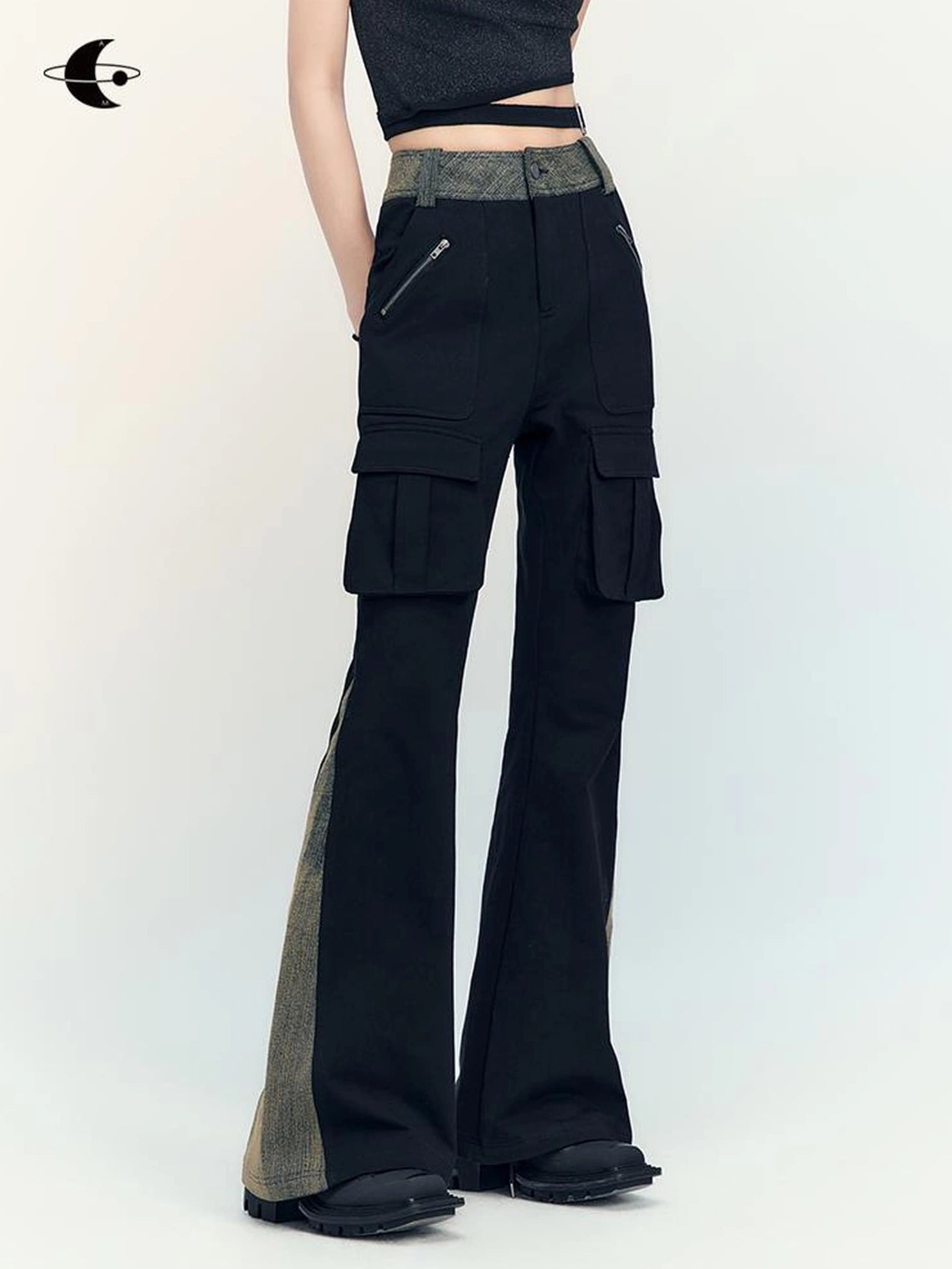 AnnoMundi Vintage Pocket Flared Trousers Pants