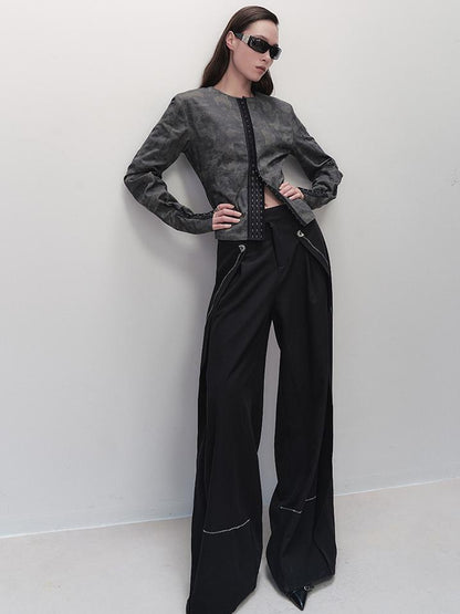 AnnoMundi Vintage Print Utility Shirt Skirt Set