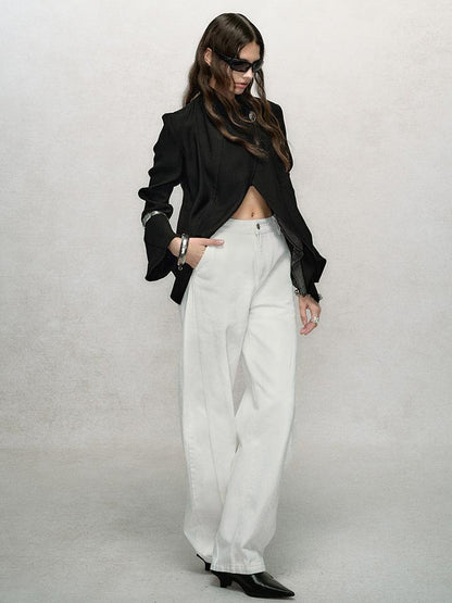 AnnoMundi Vintage Slub Cotton Wide Leg Jeans
