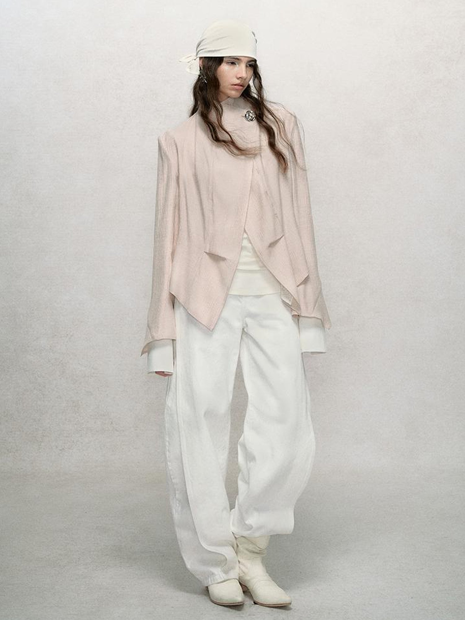AnnoMundi Vintage Slub Cotton Wide Leg Jeans
