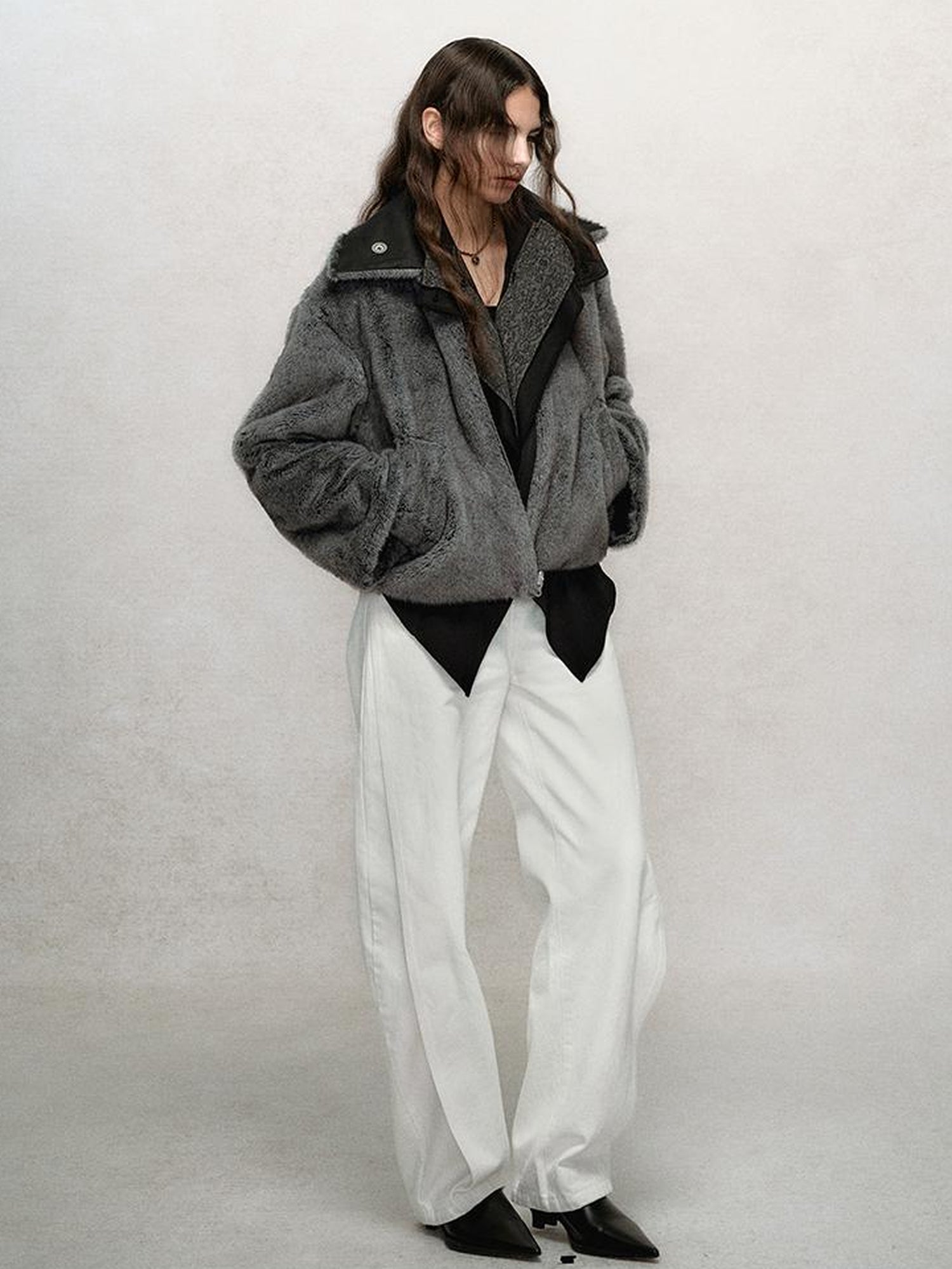 AnnoMundi Vintage Slub Cotton Wide Leg Jeans