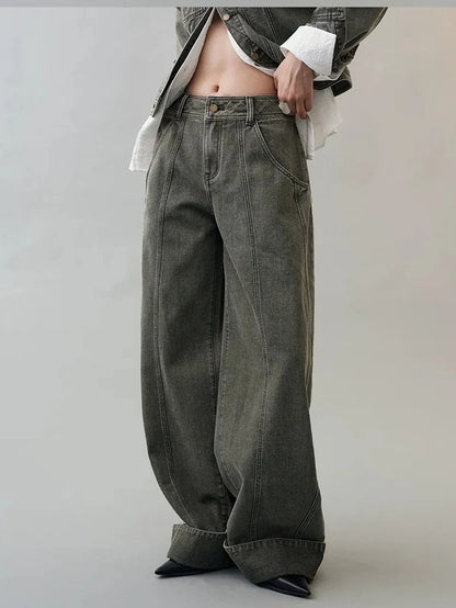 AnnoMundi Vintage Washed Two Piece Denim Set Suits