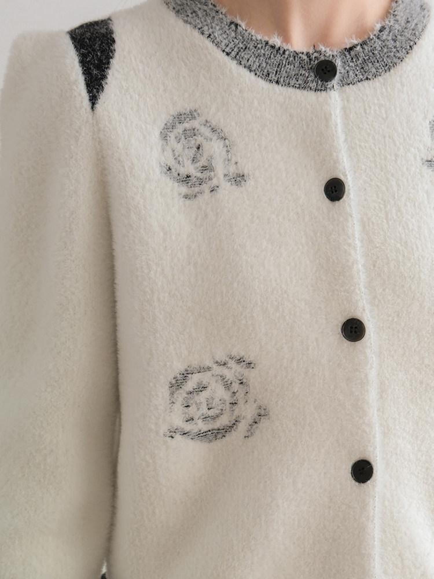 AnnoMundi Warm Wool Blend Minimal Open Front Regular Fit Womens Classic Cardigans