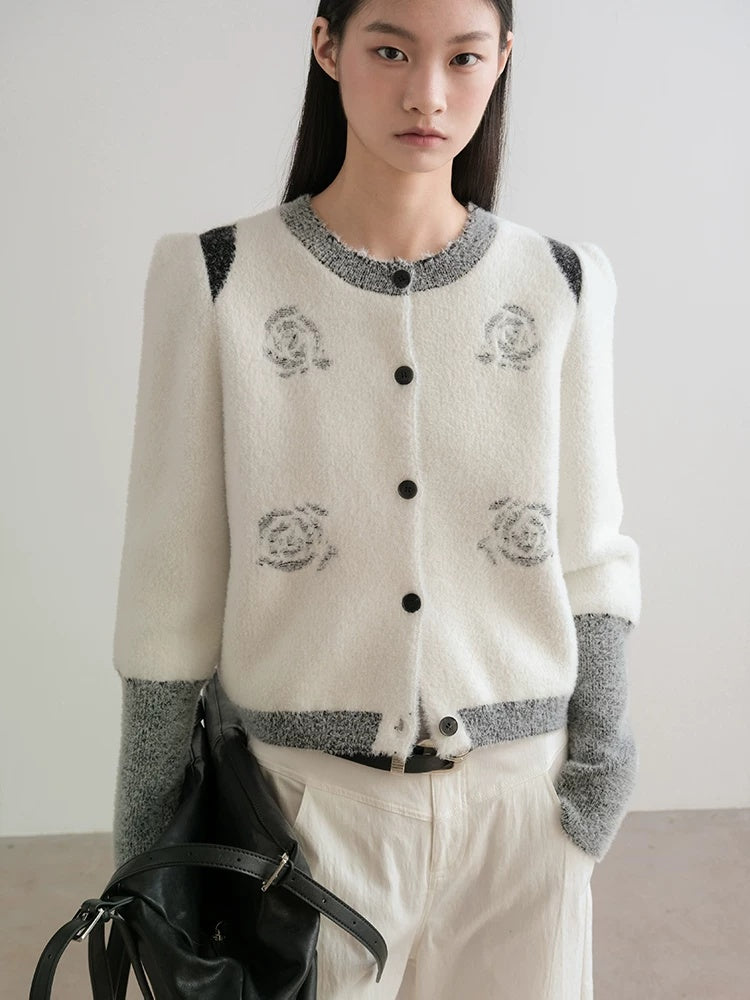 AnnoMundi Warm Wool Blend Minimal Open Front Regular Fit Womens Classic Cardigans