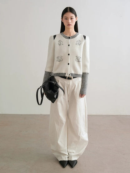 AnnoMundi Warm Wool Blend Minimal Open Front Regular Fit Womens Classic Cardigans