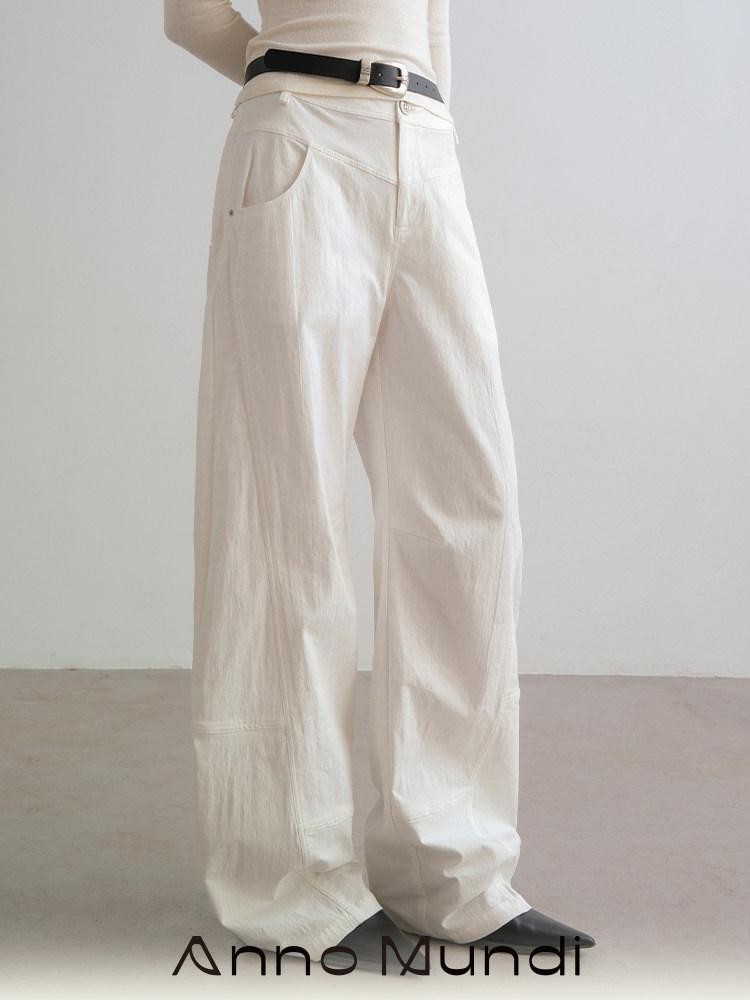 AnnoMundi White Deconstructed Workwear Split Curved Seam Women&