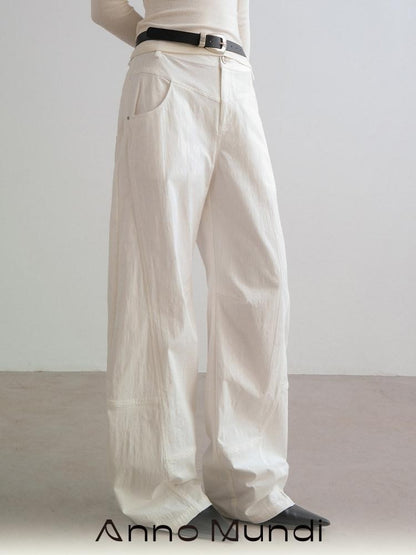 AnnoMundi White Deconstructed Workwear Split Curved Seam Women&