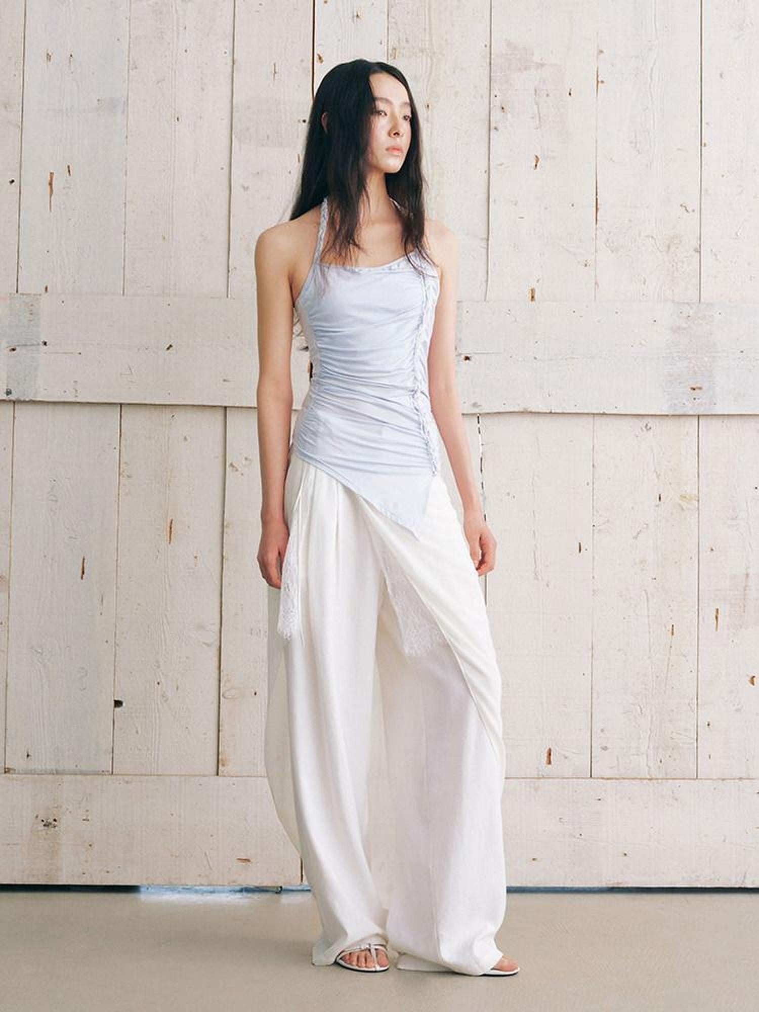AnnoMundi White Irregular Lace Patchwork Women&