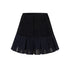 AnnoMundi White Spliced Pleated Ruffle High Waist Women&