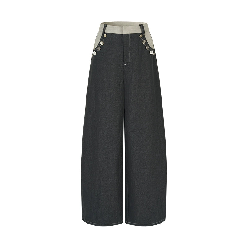 AnnoMundi_Wide_Leg_Tapered_Pants_with_Metal_Button_Decorative_Insert_MISSTT