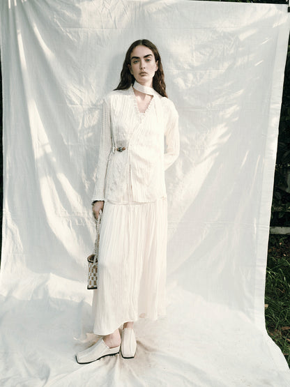 AnnoMundi Windwoven Willow V Neck Blouse