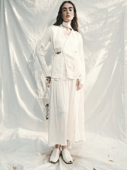 AnnoMundi Windwoven Willow V Neck Blouse