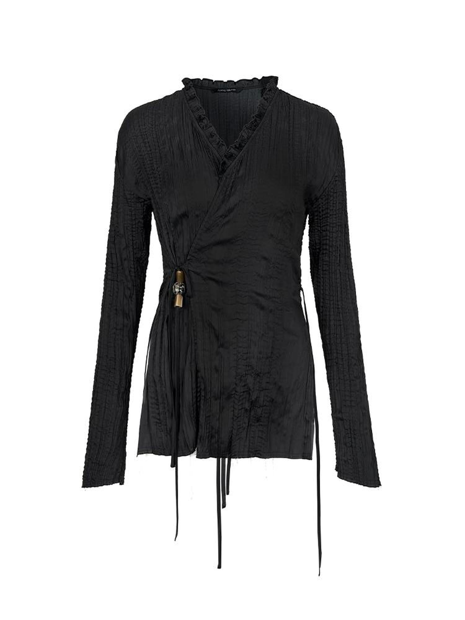 AnnoMundi Windwoven Willow V Neck Blouse