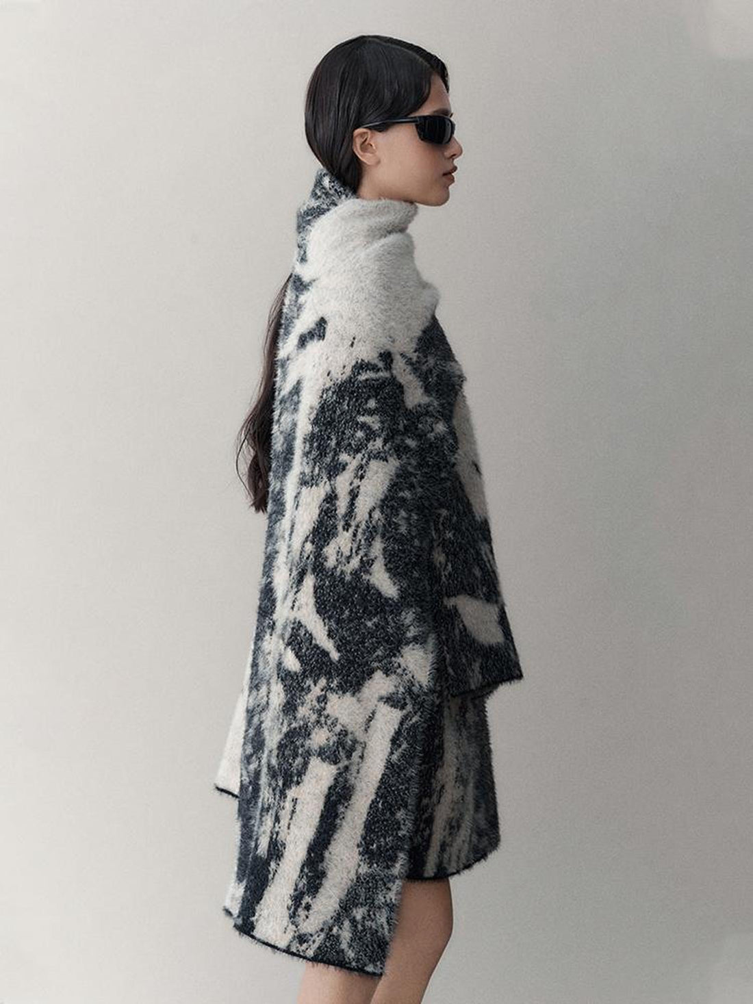 AnnoMundi Winter Retro Jacquard Shawl Floral Print Wrap Scarf