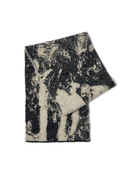 AnnoMundi Winter Retro Jacquard Shawl Floral Print Wrap Scarf