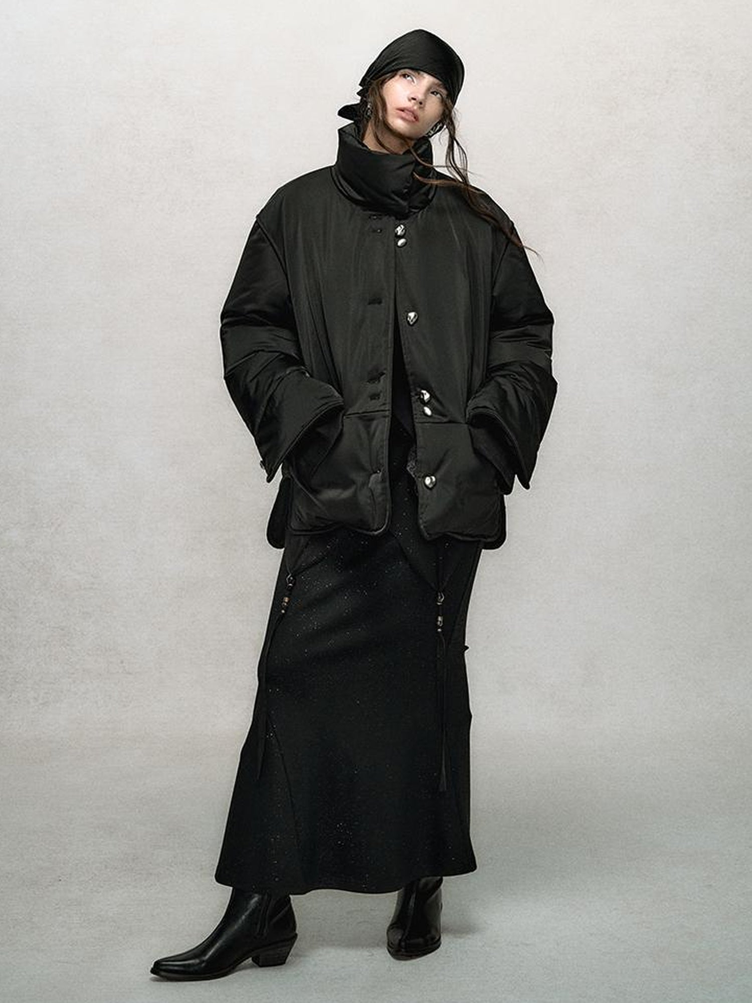 AnnoMundi Winter Short White Duck Down Puffer Jacket