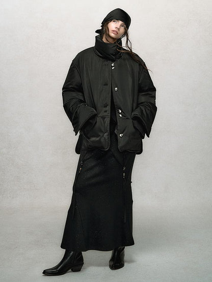 AnnoMundi Winter Short White Duck Down Puffer Jacket