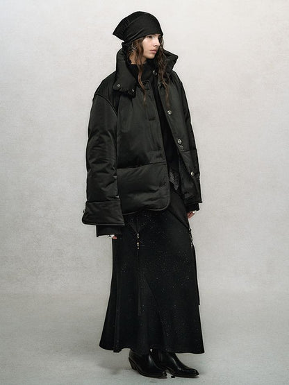 AnnoMundi Winter Short White Duck Down Puffer Jacket