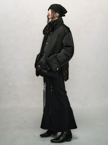 AnnoMundi Winter Short White Duck Down Puffer Jacket