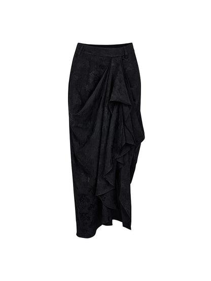 AnnoMundi Woven Dreams Textured Midi Skirt